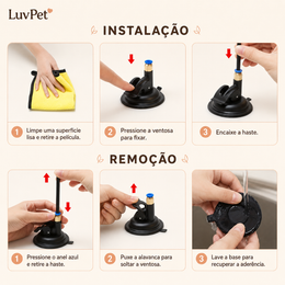 Brinquedo Caça-Penas Interativo para Gatos com Ventosa