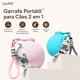 Bebedouro Antivazamento com Alça de Passeio para Cães - detalhe 2