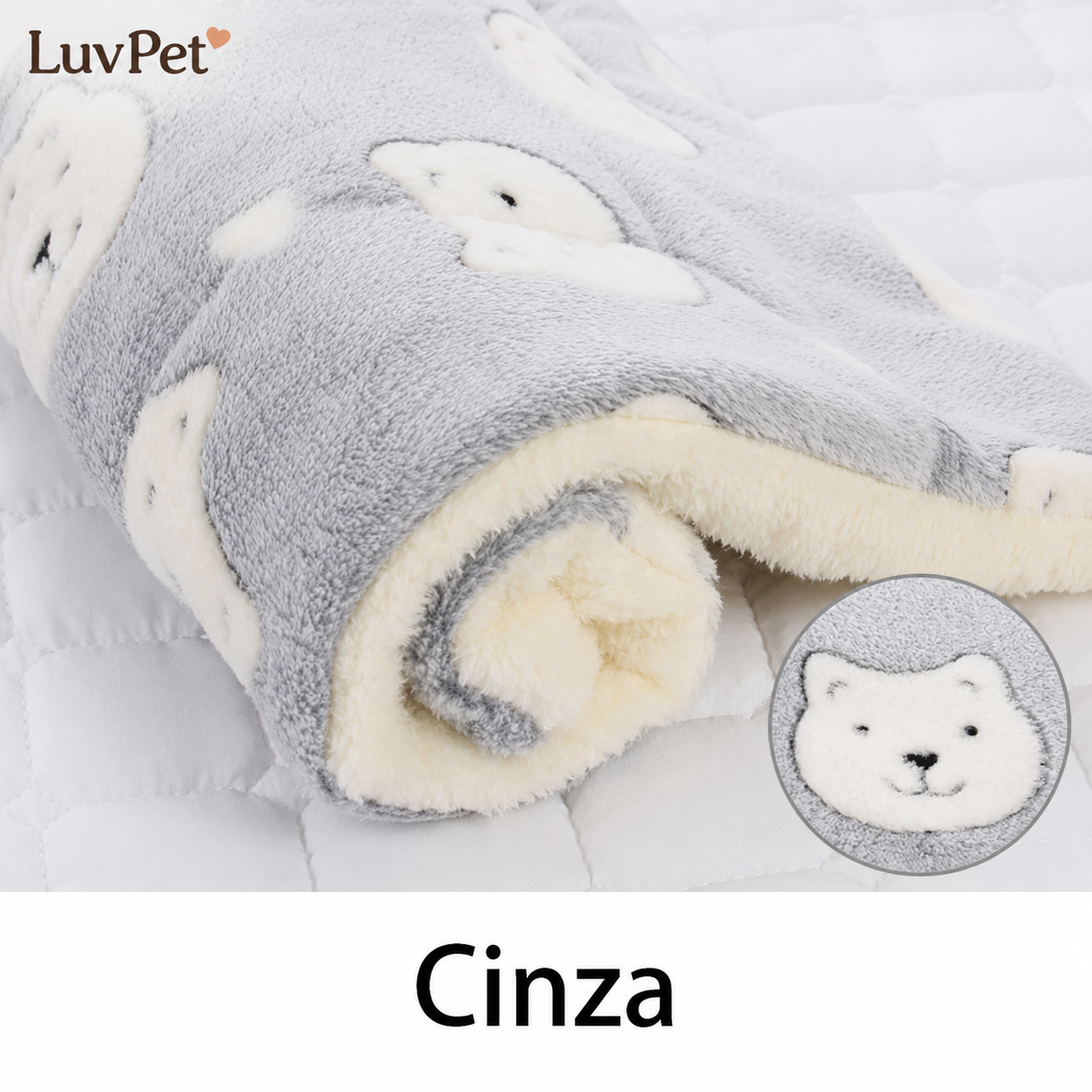 Cama Pet Aconchegante em Flanela para Cães e Gatos