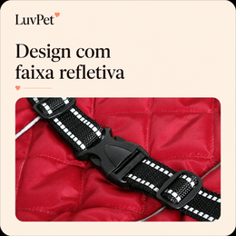 Jaqueta Pet Impermeável e Refletiva para Cães