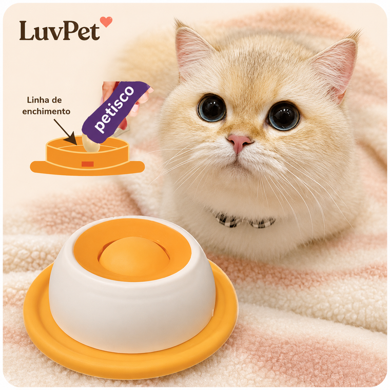 Comedouro Lento de Lamber para Cães e Gatos