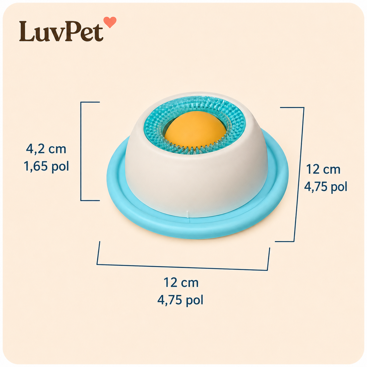 Comedouro Lento de Lamber para Cães e Gatos