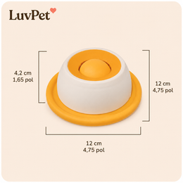 Comedouro Lento de Lamber para Cães e Gatos