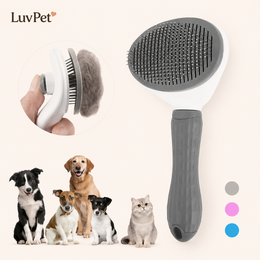 Escova Pet Autolimpante para Remoção de Pelos de Cães e Gatos