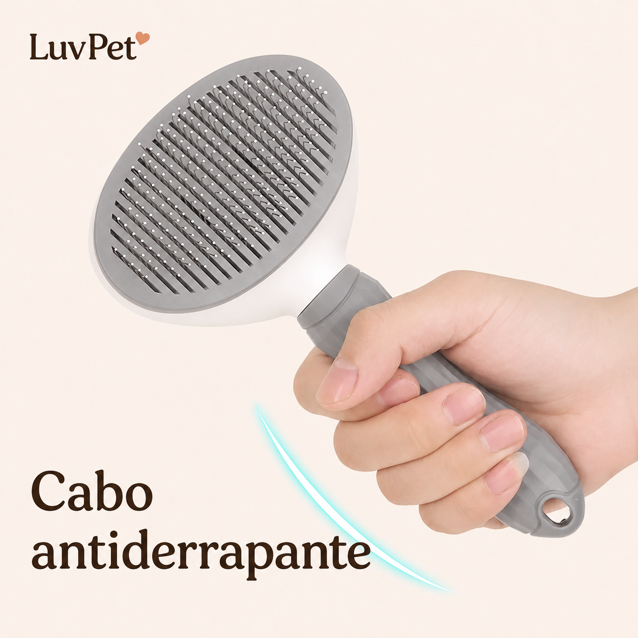 Escova Pet Autolimpante para Remoção de Pelos de Cães e Gatos