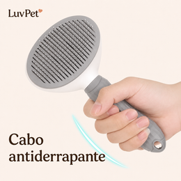 Escova Pet Autolimpante para Remoção de Pelos de Cães e Gatos