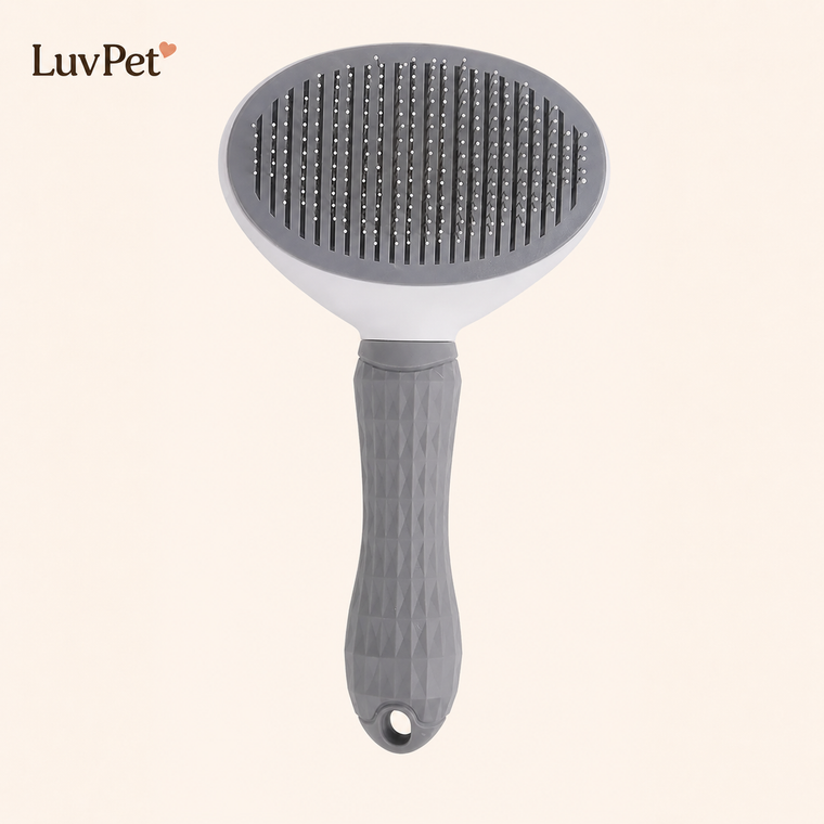 Escova Pet Autolimpante para Remoção de Pelos de Cães e Gatos