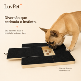 Lixa Interativa para Unhas de Cães com Compartimento para Petiscos