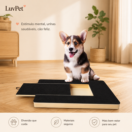 Lixa Interativa para Unhas de Cães com Compartimento para Petiscos
