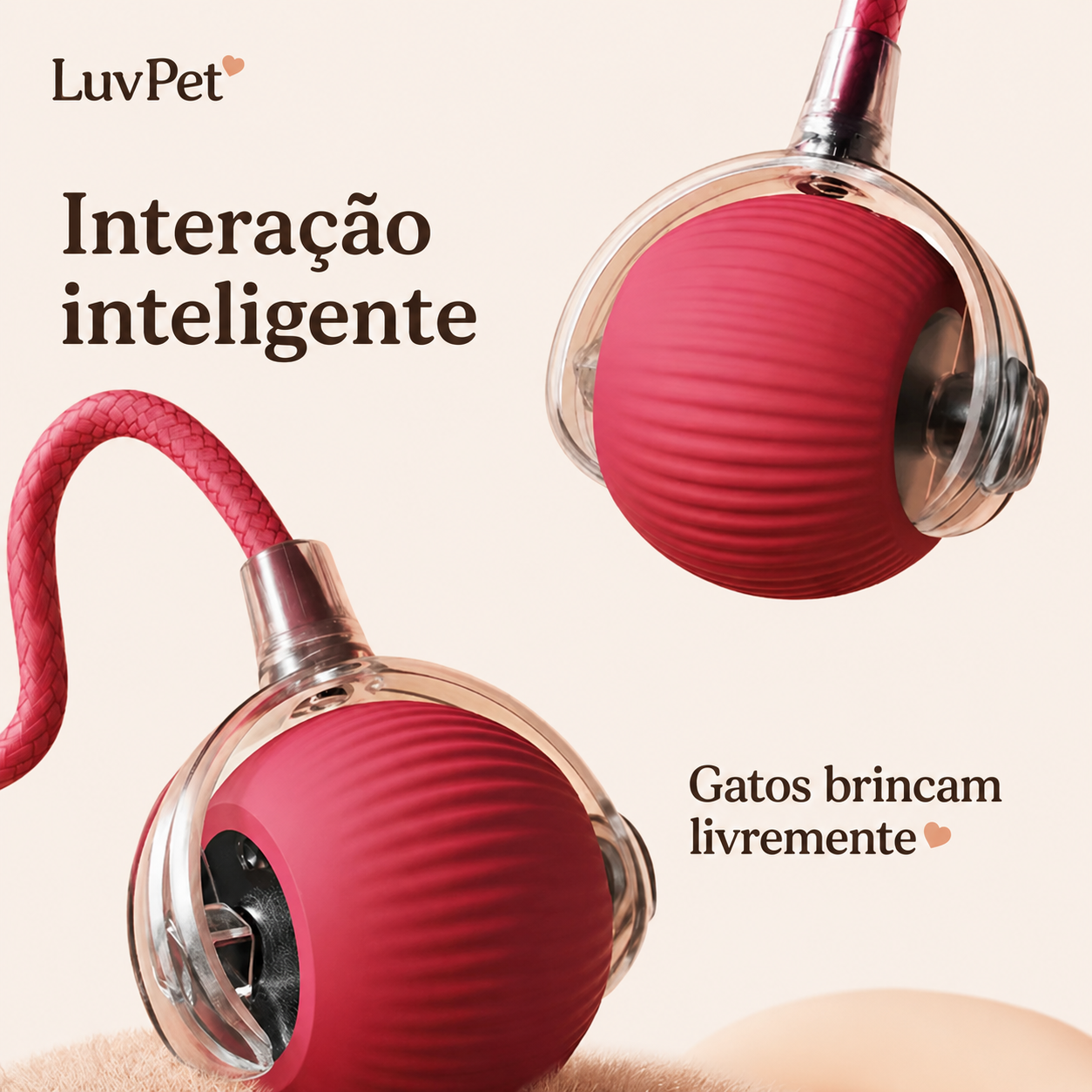 Bola Interativa Inteligente LuvPet com Desvio de Obstáculos - detalhe 2