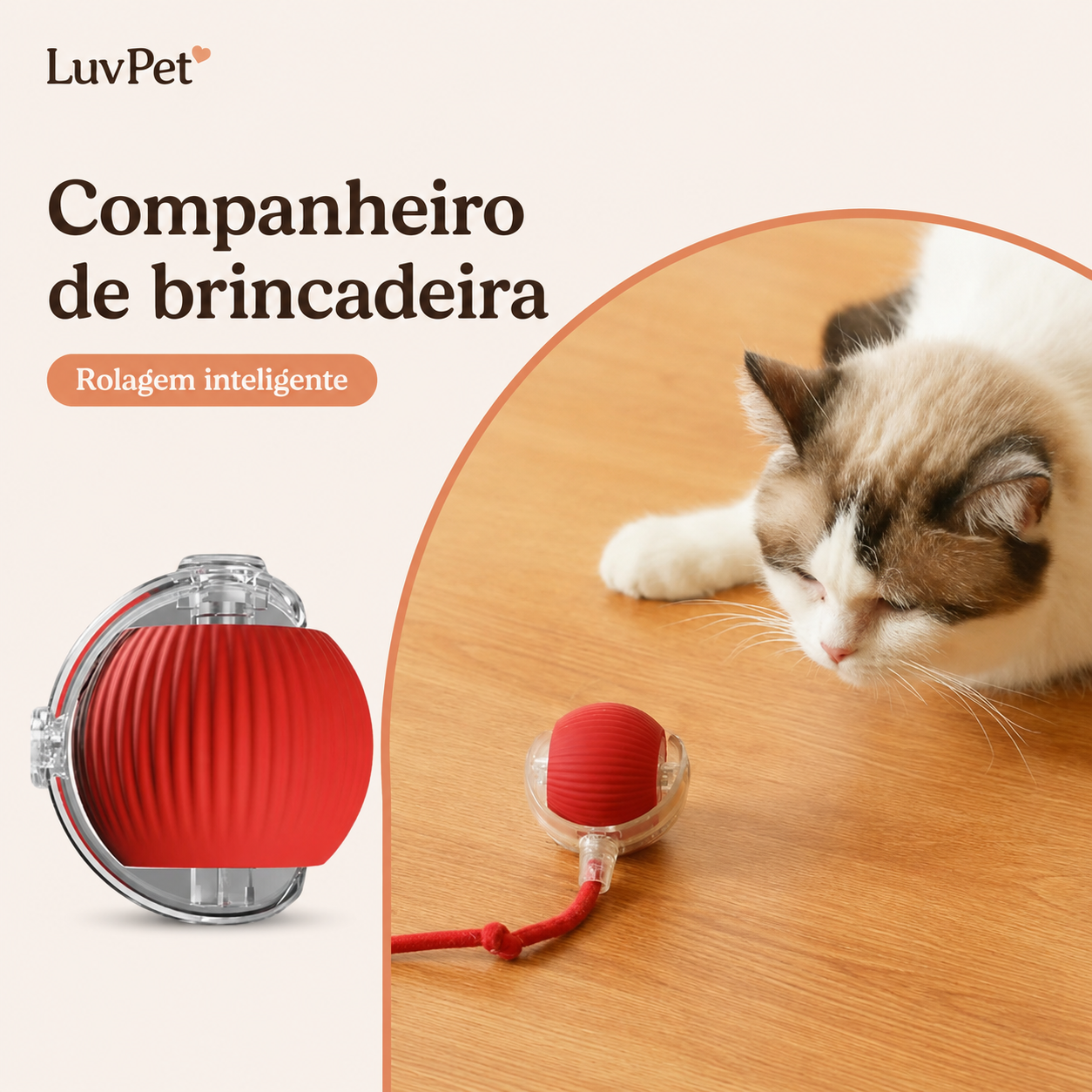 Bola Interativa Inteligente LuvPet com Desvio de Obstáculos - detalhe 3