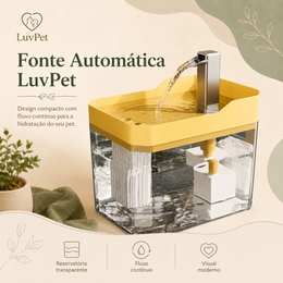 Fonte Bebedouro Automático USB para Gatos com Filtro