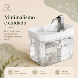 Fonte Bebedouro Automático USB para Gatos com Filtro