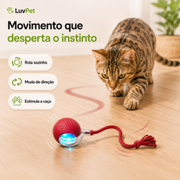 Bola Interativa Inteligente LuvPet com Desvio de Obstáculos