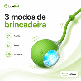 Bola Interativa Inteligente LuvPet com Desvio de Obstáculos