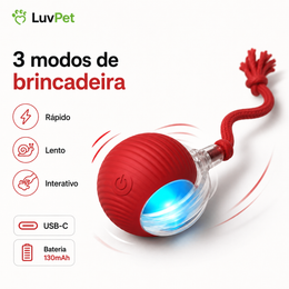 Bola Interativa Inteligente LuvPet com Desvio de Obstáculos