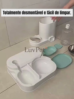Comedouro Inteligente 2 em 1 com Reservatório de Água